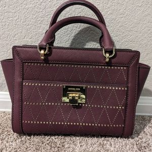 Micheal Kors Small Sierra Deco Bag in Plum- Limited Edition